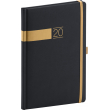 Weekly diary Twill black-gold 2020, 15 × 21 cm