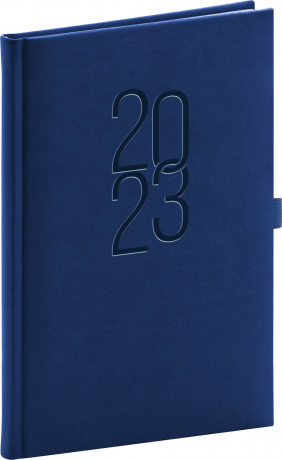 Weekly diary Vivella Classic dark blue 2023, 15 × 21 cm