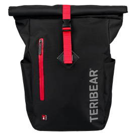 Roll Top backpack TERIBEAR black